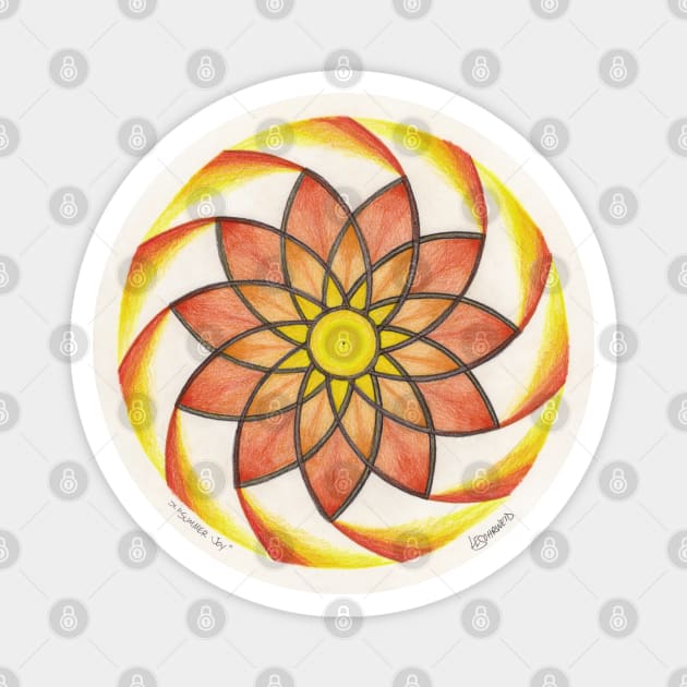 "Summer Joy" Seasons Mandala Magnet by Circle Vibes